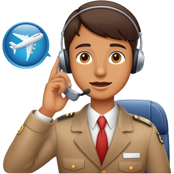 Airplane Passenger pressing call button emoji