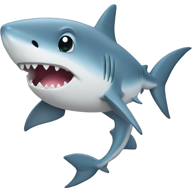 shark with love emoji and bow emoji