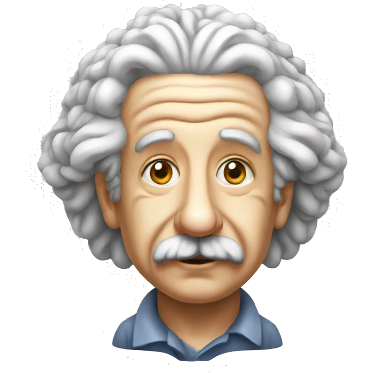 Brain Albert Einstein  emoji