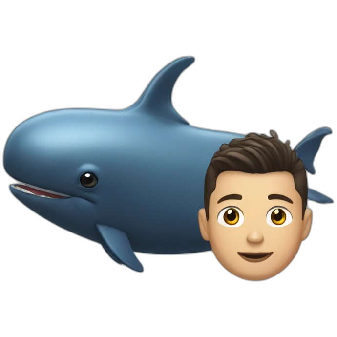 Ronaldo sur baleine emoji
