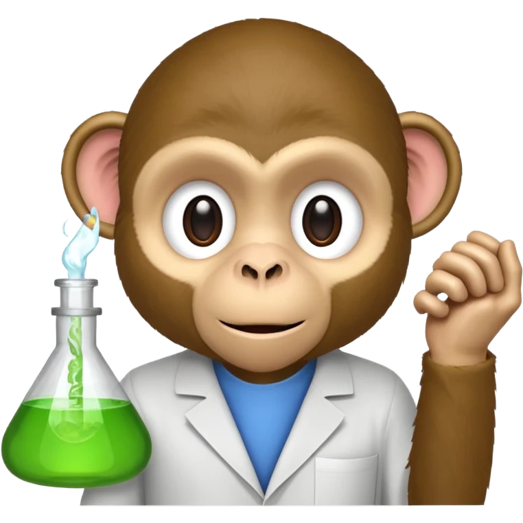 scienist monkey emoji