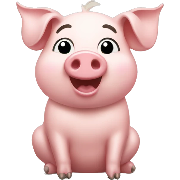 worship happy pig emoji