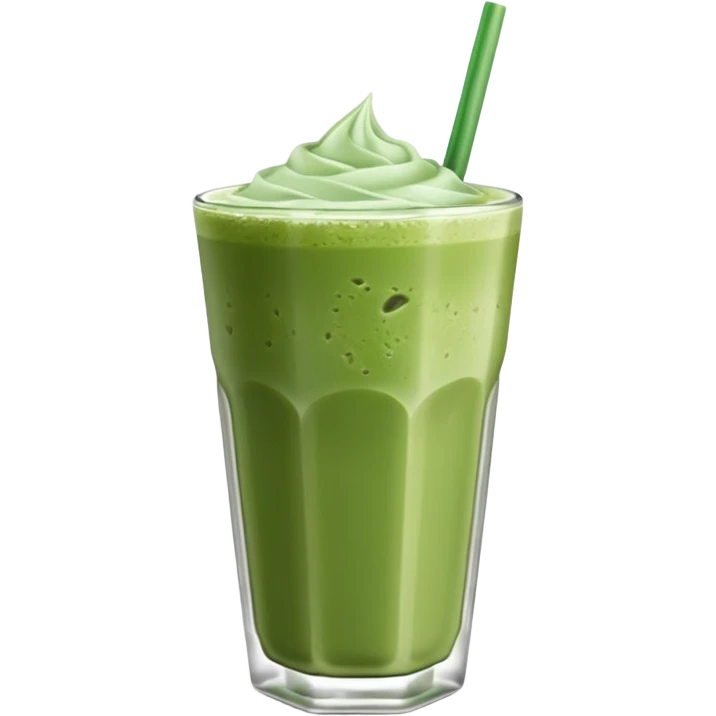 Iced Matcha latte emoji