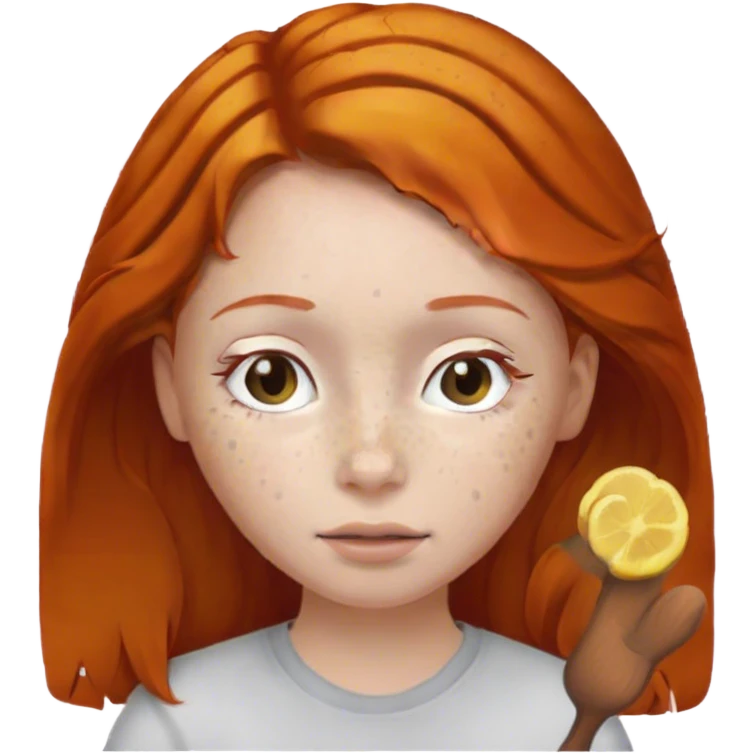 Ginger girl emoji