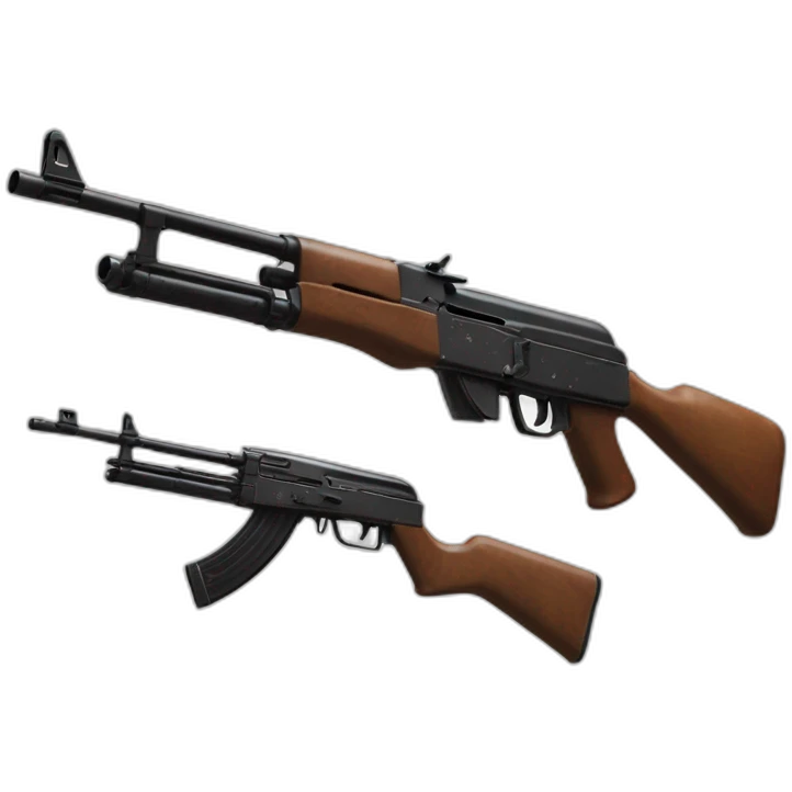 one ak47 with the skin wild lotus from csgo emoji