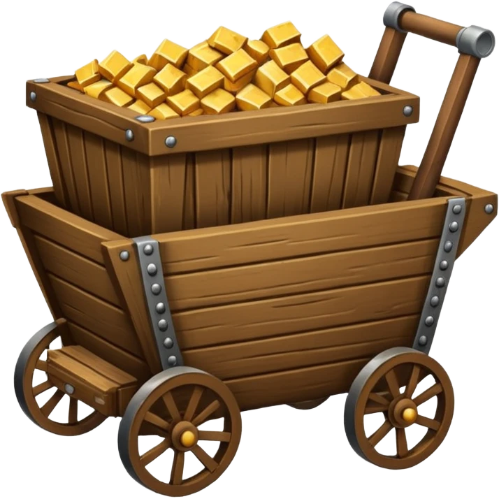 goldmine with minecart emoji