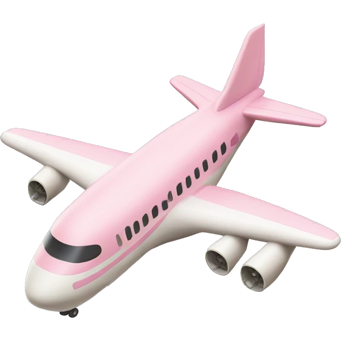 pastel pink airplane emoji