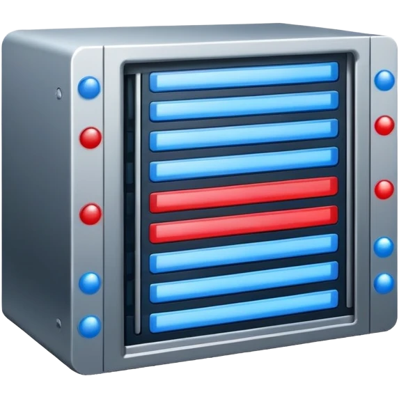 data server rack with blinking lights emoji