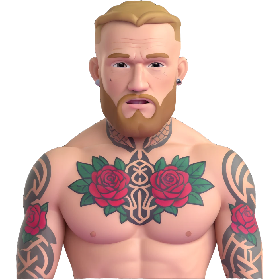 Conor McGregor UFC fighter with tattoos emoji