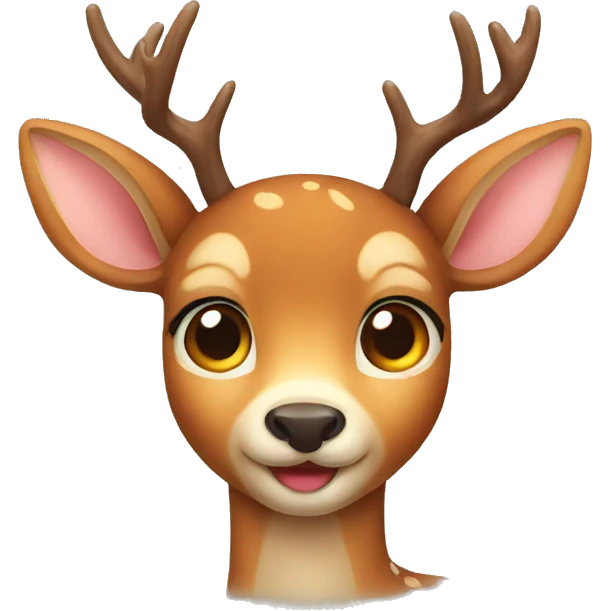 Cute deer emoji