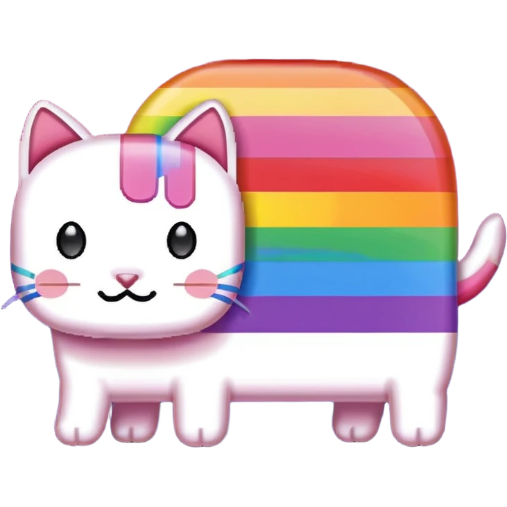 nyan cat pixelated emoji