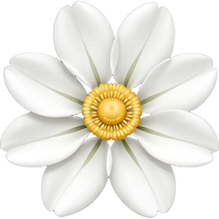 White Flower  emoji