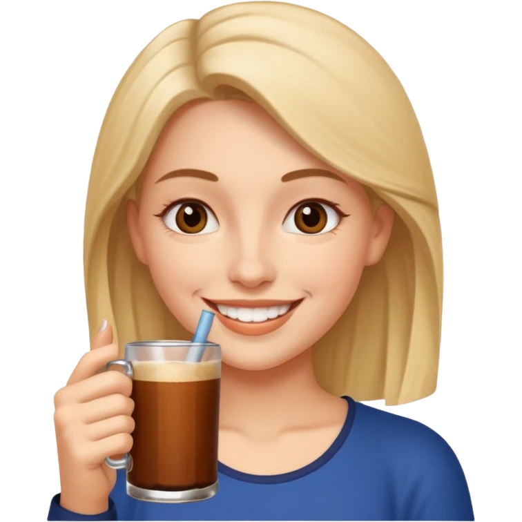 mujer tomando mate emoji