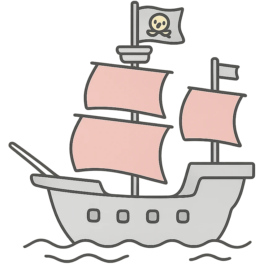 pirate ship emoji