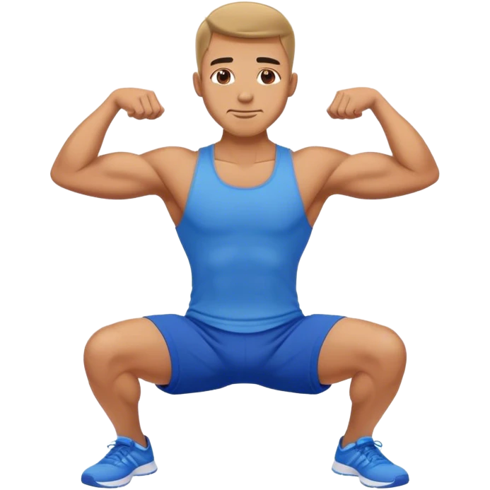 glute-bridges-exercise guy with blue shorts  emoji