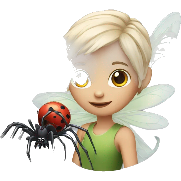 fairy with spider emoji