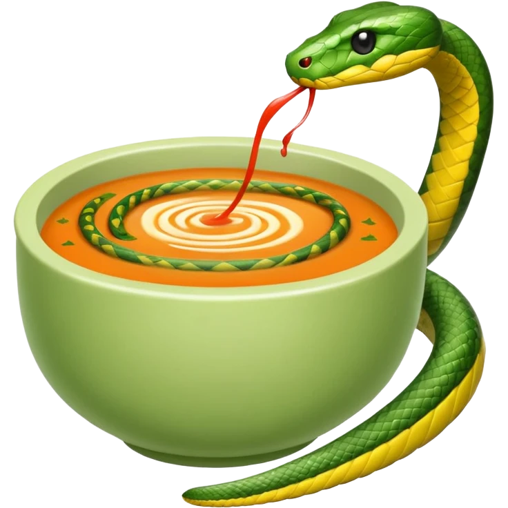 Soup snake emoji