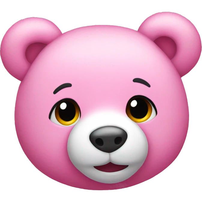 Pink teddy bear emoji