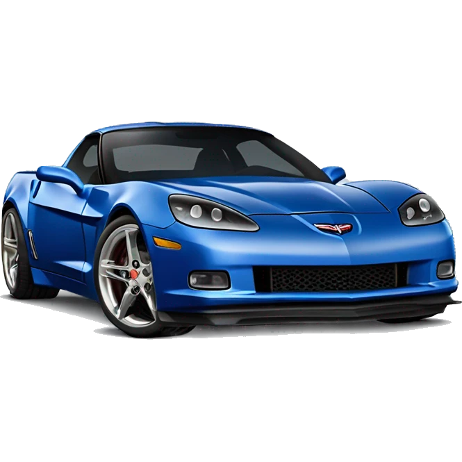 Blue widebody C6 corvette  emoji