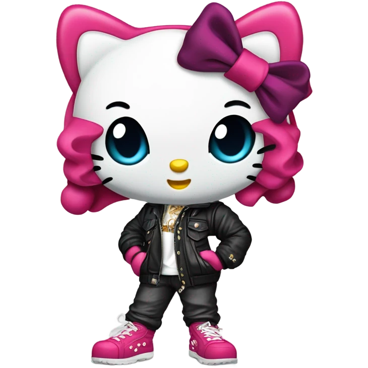 Gangster Hello kitty  emoji
