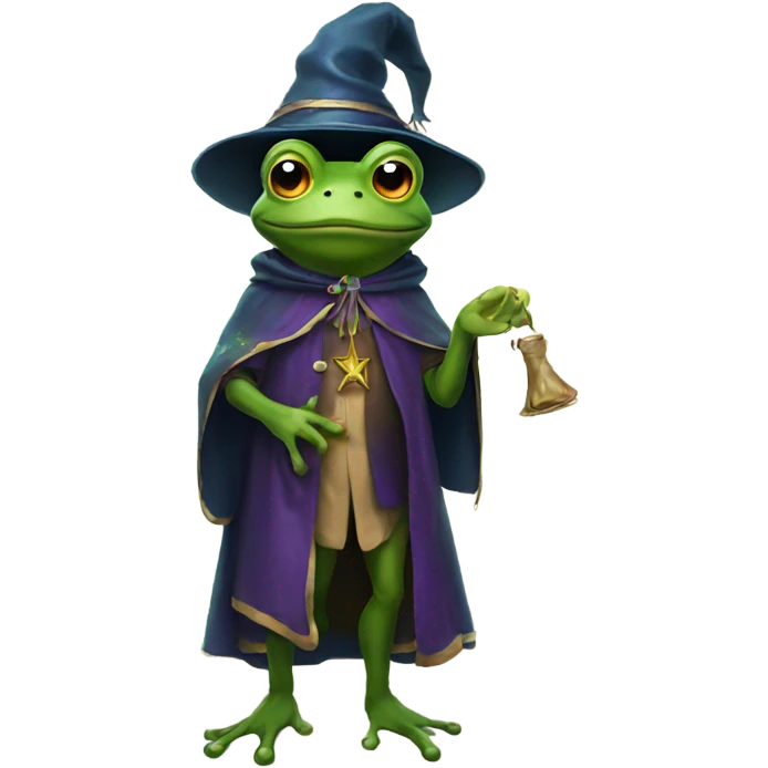 frog wizard  emoji