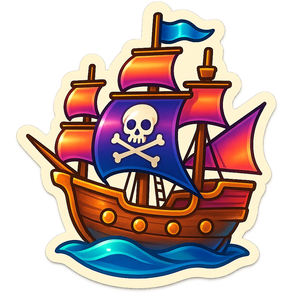 pirate ship emoji