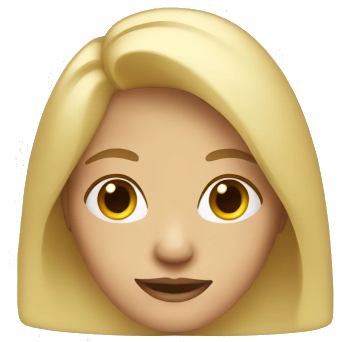 blonde woman 
 emoji
