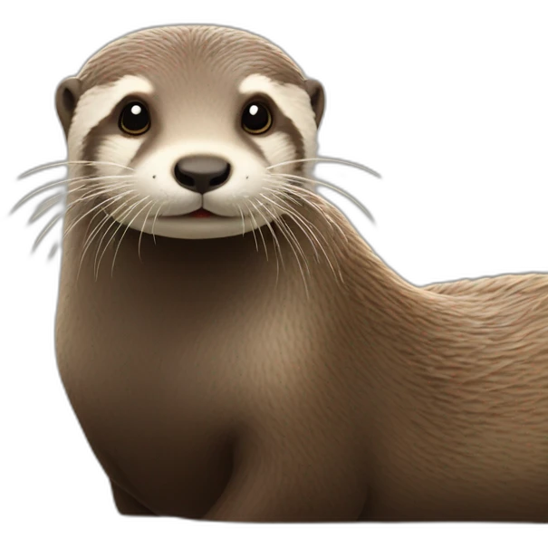 Loutre sur un mouton emoji
