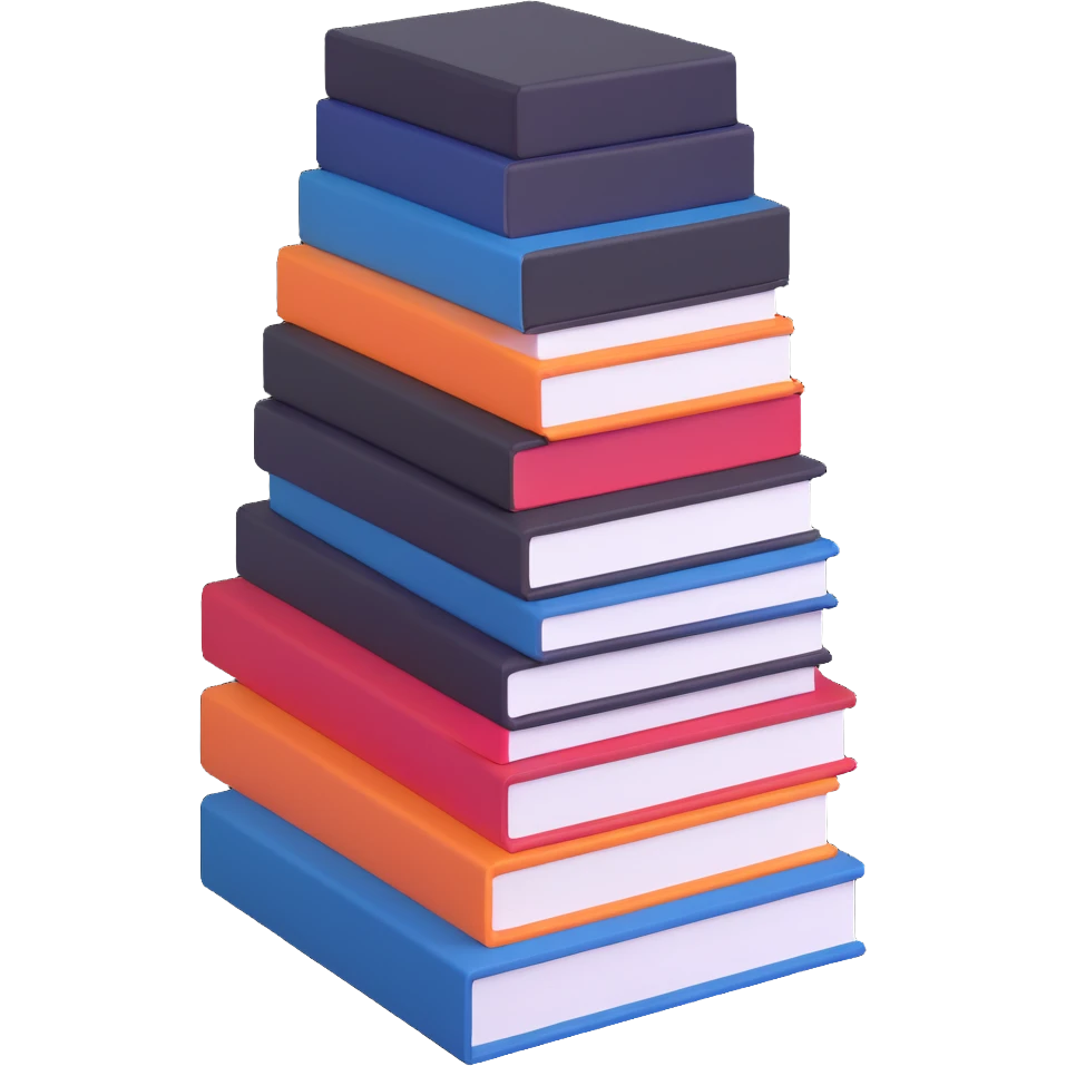 neat stack of manga volumes emoji