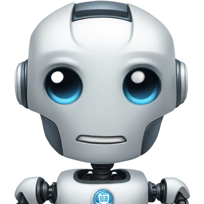 Un robot dando las gracias emoji