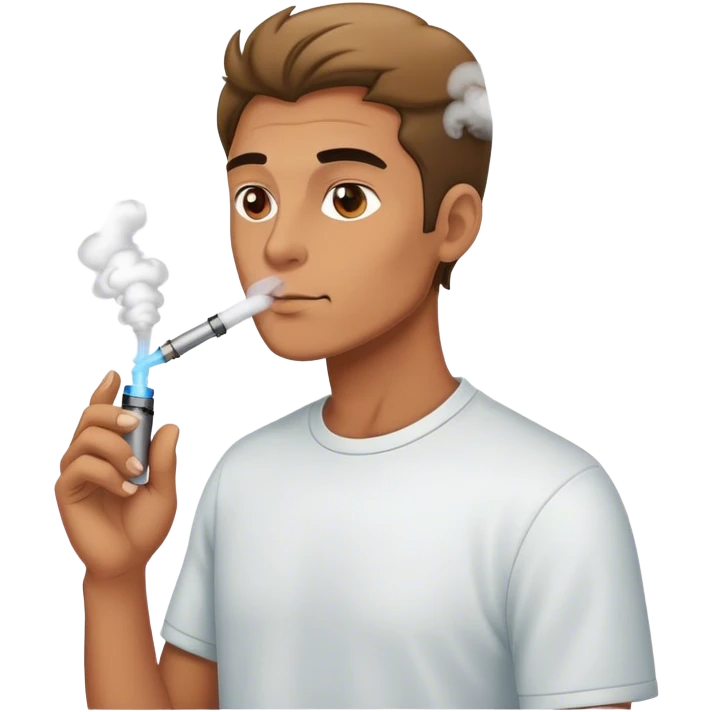 Guy vaping emoji