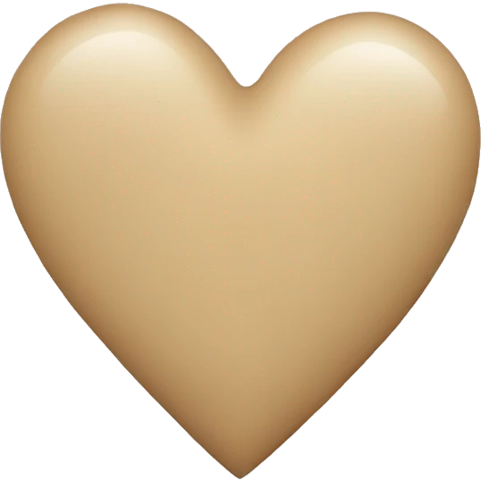 Beige heart  emoji