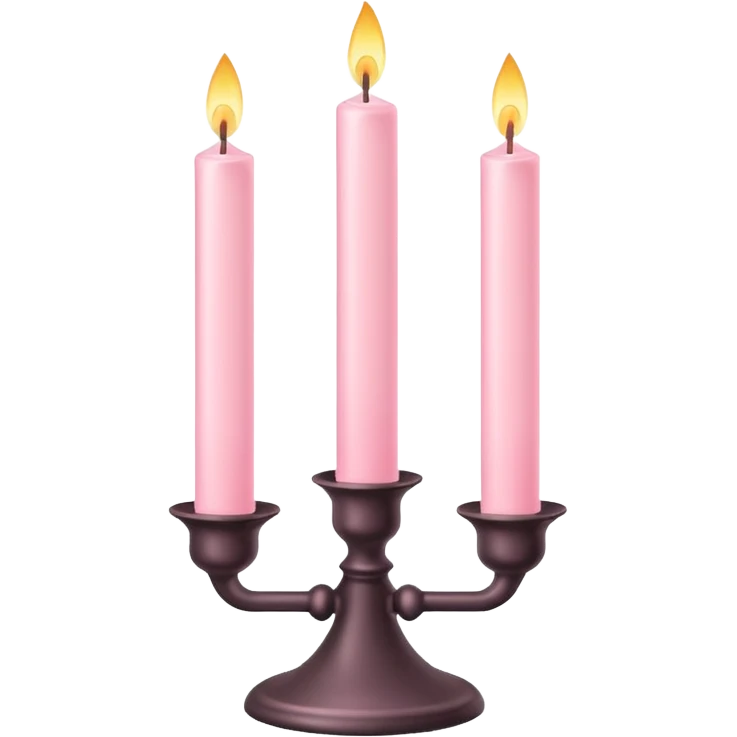 Pastel pink candlestick chart with clean soft glow and minimal contrast emoji