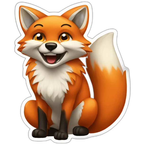 fox broken into pieces emoji