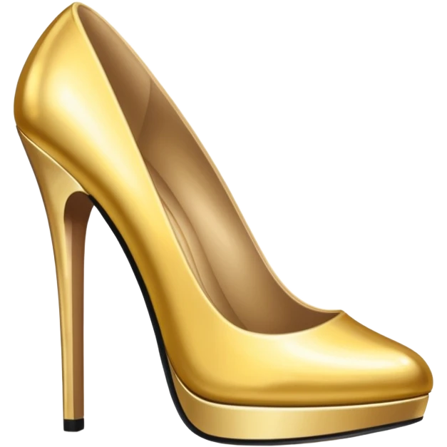 Gold party heels emoji