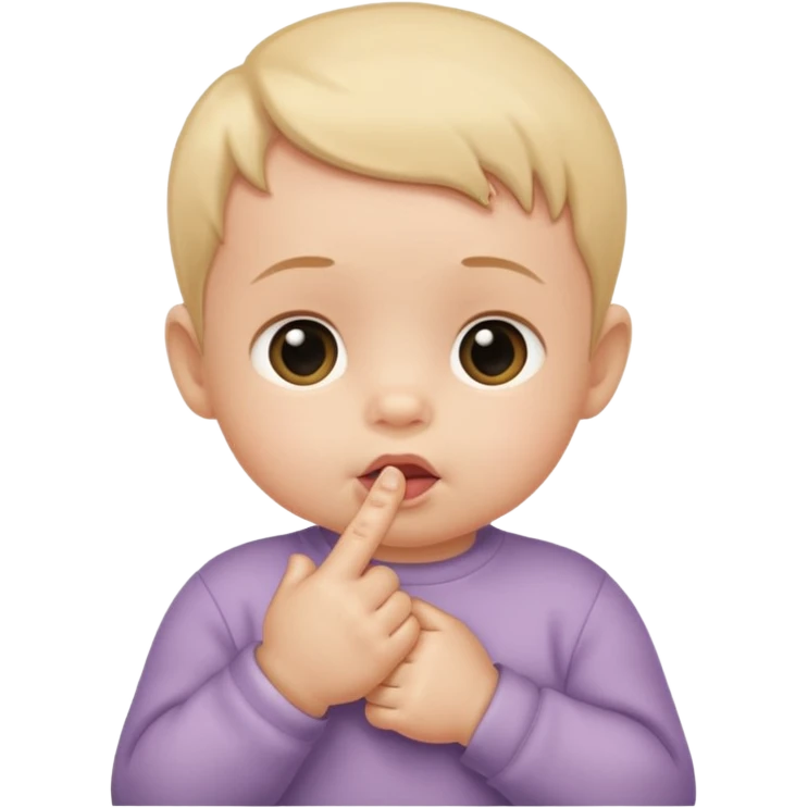 sucer son pouce emoji