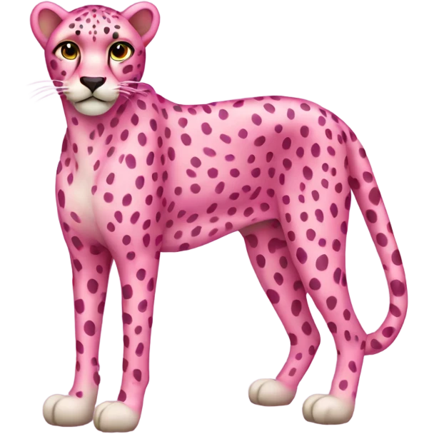 Pink cheetah  emoji