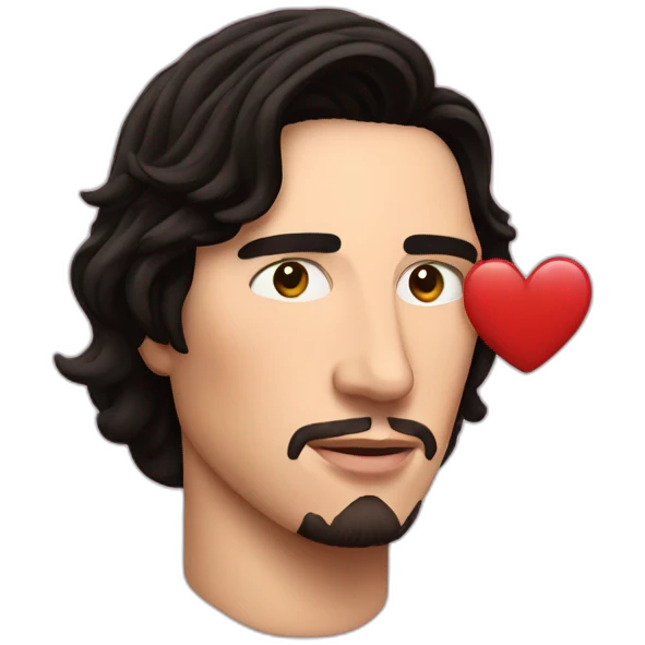 heart with face of Adam driver emoji