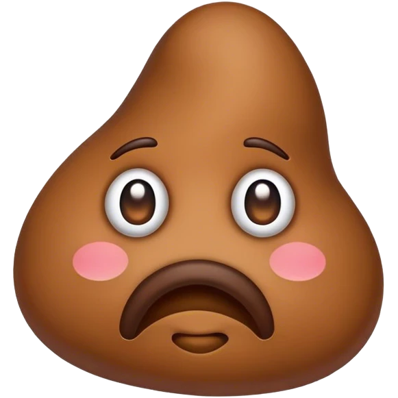 Sad face poop emoji emoji
