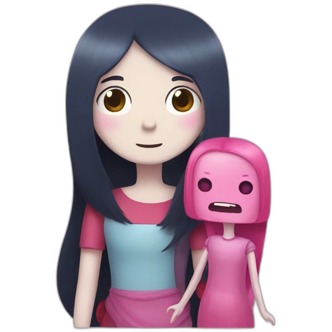 marceline and princess bubblegum adventure time emoji