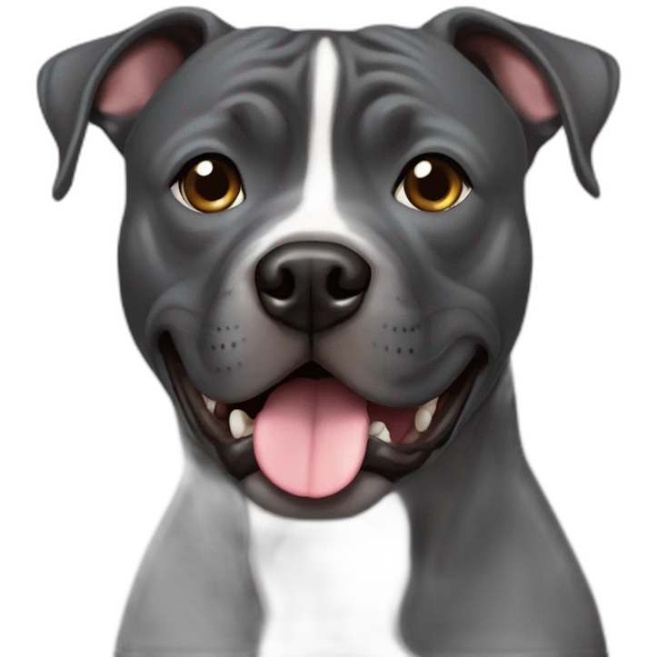 dark grey staffordshire terrier emoji