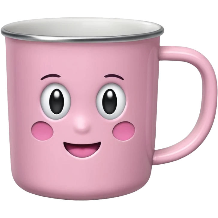 Quiero una taza de la marca standly de color rosa pastel emoji
