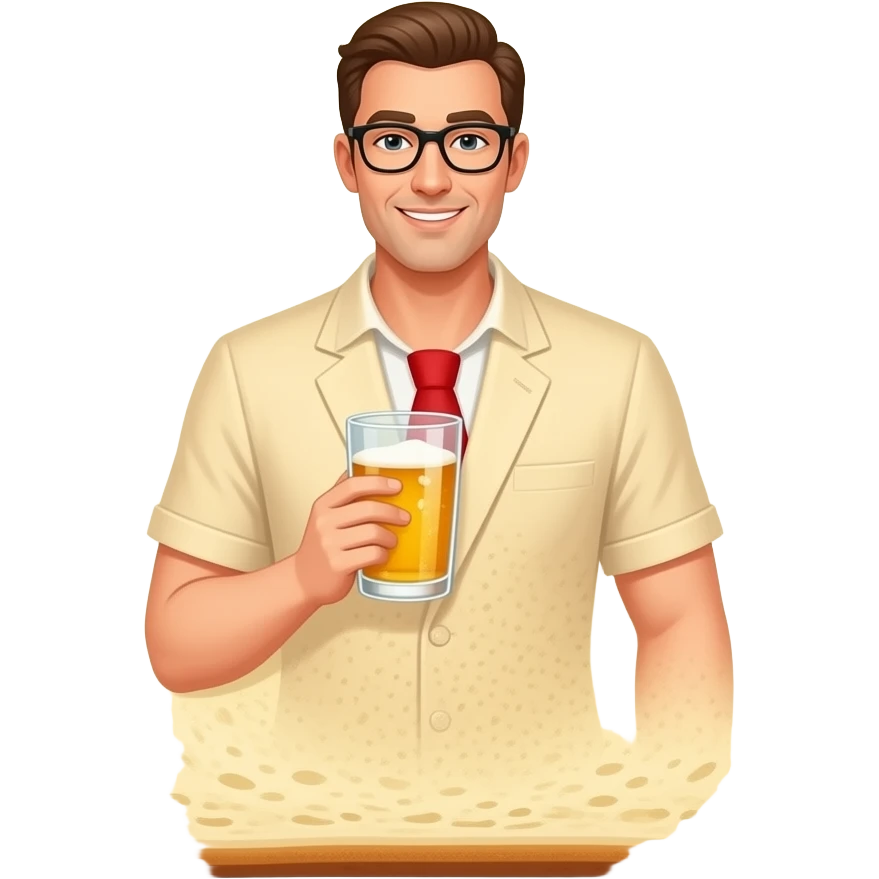 A need a bread with human body, a drunk man. emoji