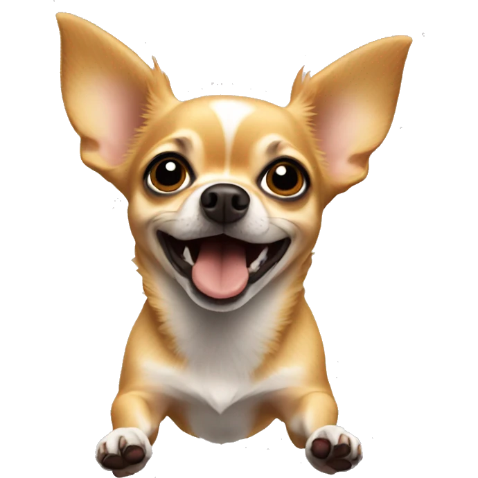 Chihuahua flying emoji