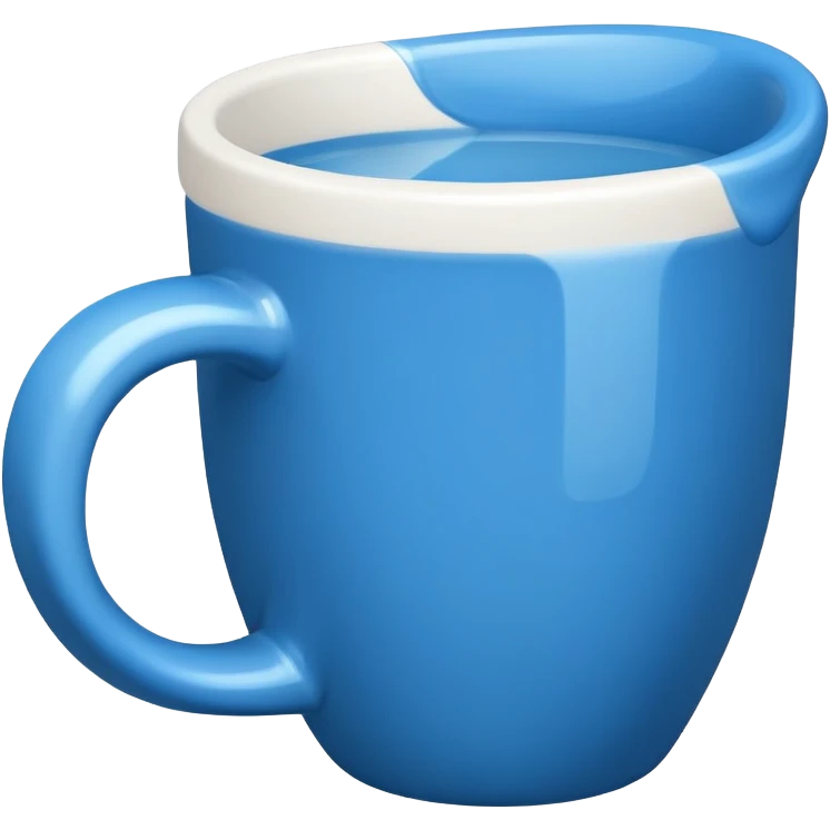 A blue cup with handle emoji