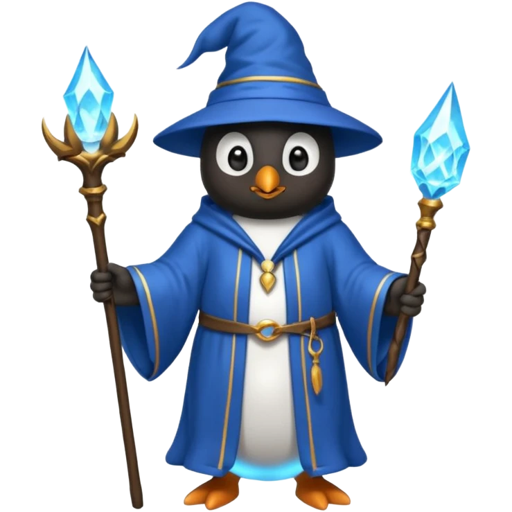 Penguin Wizard emoji