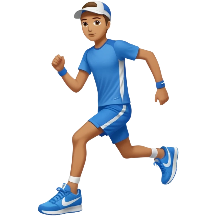 Squalo con Nike blu e gambe emoji