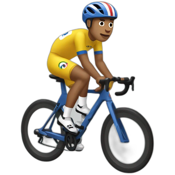 Mbappé en velo emoji