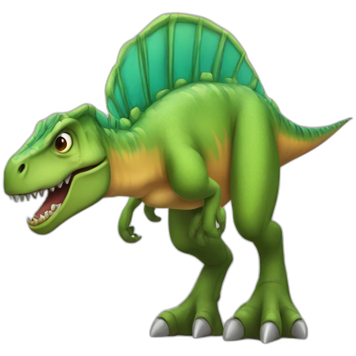sick dinosaur emoji