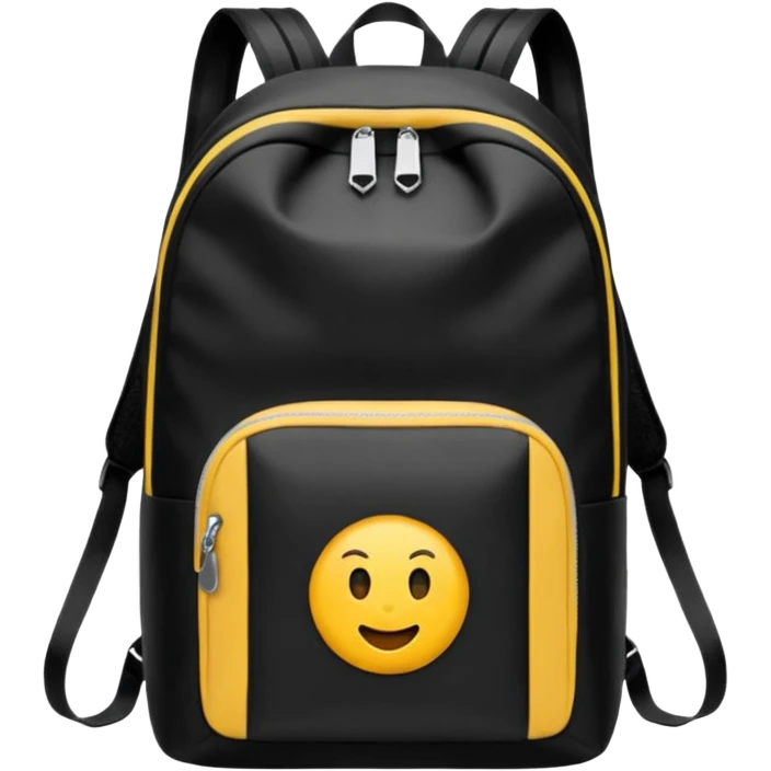 sac a dos de sport noir emoji